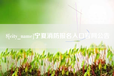 永州宁夏消防报名入口官网公告
