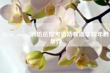 永州消防员报考消防救援学院年龄条件
