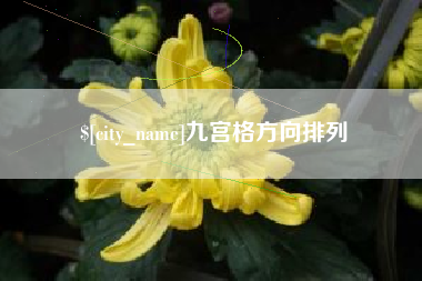 永州九宫格方向排列
