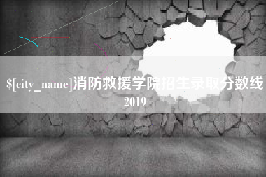永州消防救援学院招生录取分数线2019
