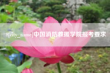 永州中国消防救援学院报考要求
