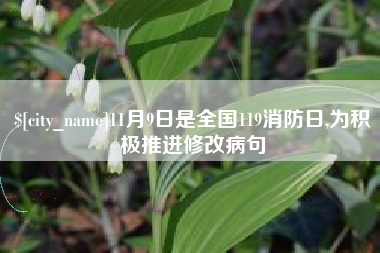永州11月9日是全国119消防日,为积极推进修改病句