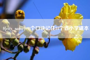 永州一个口诀记住34个省小学课本