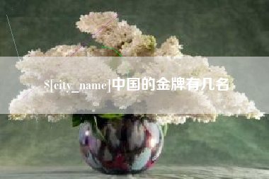 永州中国的金牌有几名