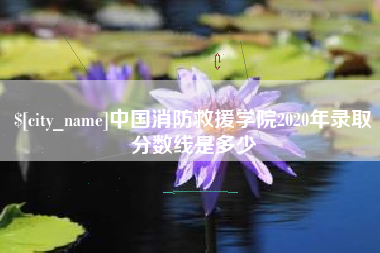 永州中国消防救援学院2020年录取分数线是多少