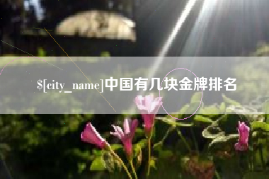 永州中国有几块金牌排名