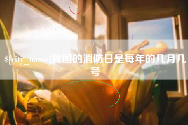 永州我国的消防日是每年的几月几号