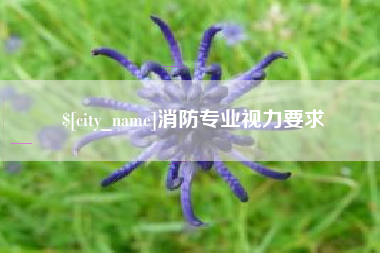 永州消防专业视力要求