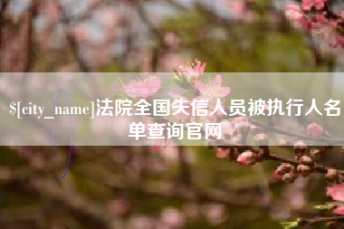 永州法院全国失信人员被执行人名单查询官网