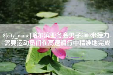 永州哈尔滨亚冬会男子5000米接力-需要运动员们在高速滑行中精准地完成