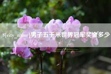 永州男子五千米世界冠军奖金多少