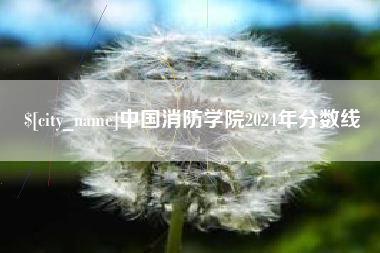 永州中国消防学院2024年分数线