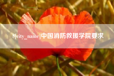 永州中国消防救援学院要求