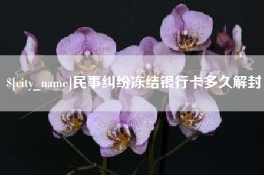 永州民事纠纷冻结银行卡多久解封