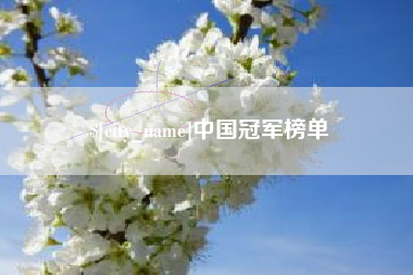 永州中国冠军榜单