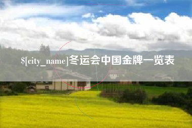 永州冬运会中国金牌一览表
