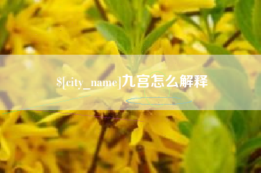永州九宫怎么解释