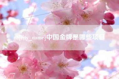 永州中国金牌是哪些项目