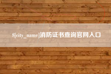 永州消防证书查询官网入口